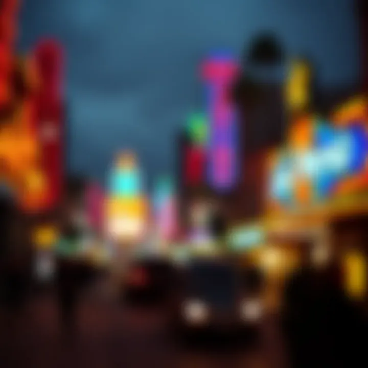 Historic view of Las Vegas in its early days