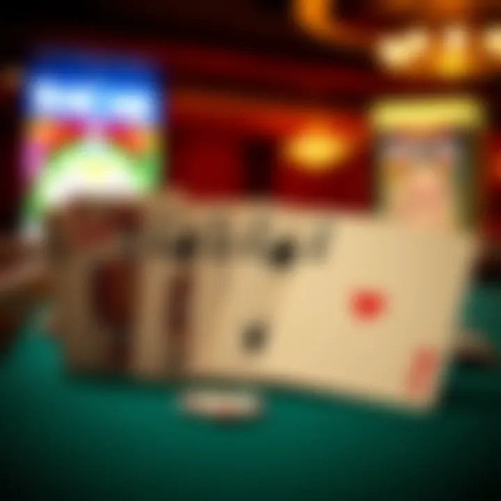 Strategic Cards in Blackjack Strategic cards displayed to demonstrate effective gameplay