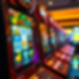 Vibrant online slot machine interface showcasing various game themes
