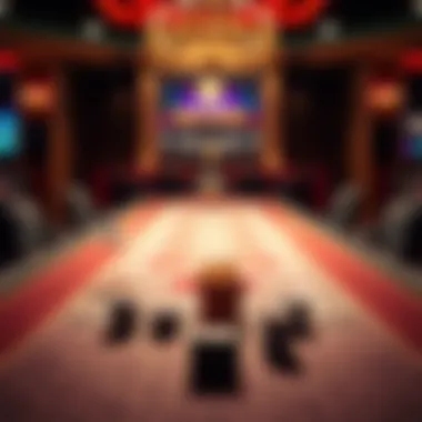 Elegant gaming table setup for a perfect night