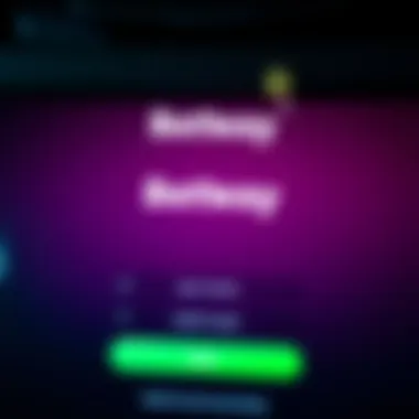 Secure login screen of Betway app