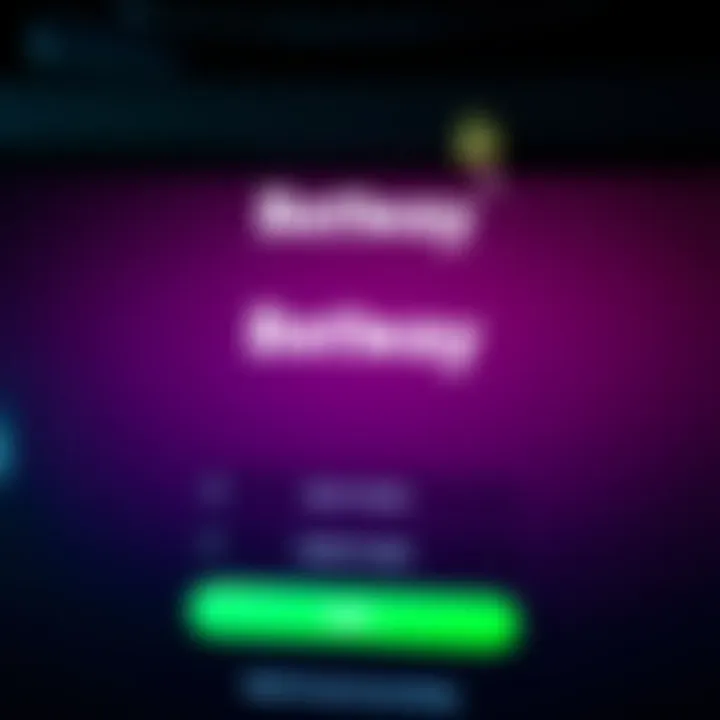 Secure login screen of Betway app