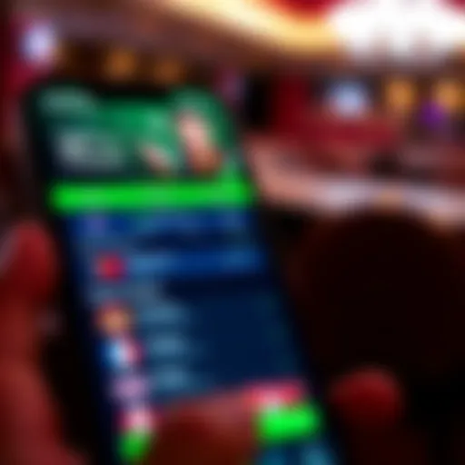 Betway App User Interface User interface of Betway app on mobile device