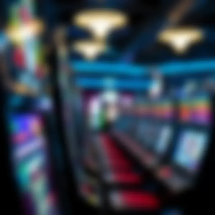 Exciting Slot Machines at Blackdiamond Close-up of slot machines at Blackdiamond Casino