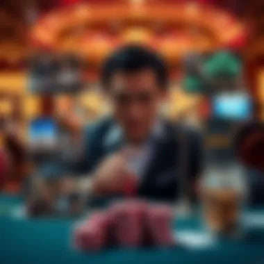 A collage highlighting unique features of various Chinese poker apps