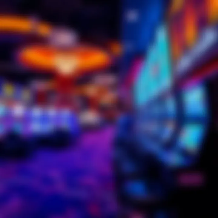 Vibrant Gaming Floor of Cleveland Casino Interior view of Cleveland casino showcasing vibrant gaming floor