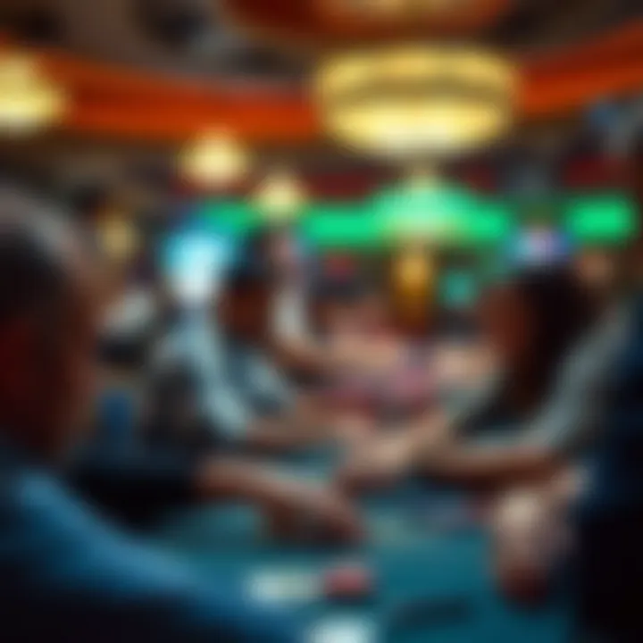 Players engaging in a competitive tournament