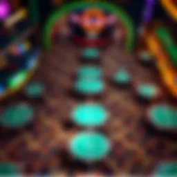 Aerial view of the poker tournament area at Seminole Coconut Creek Casino