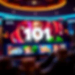 Vibrant online casino interface showcasing various games