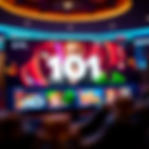 Vibrant online casino interface showcasing various games