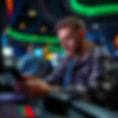 Analyzing Betting Statistics User analyzing betting statistics on DraftKings app