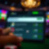 DraftKings app interface showcasing live betting options