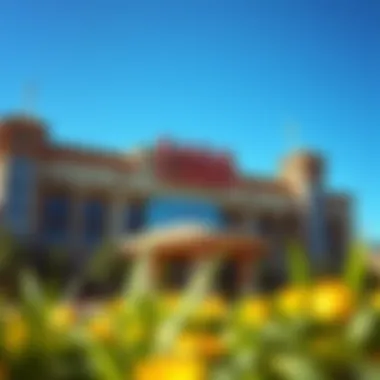 Exterior view of Eagle Casino showcasing its architecture