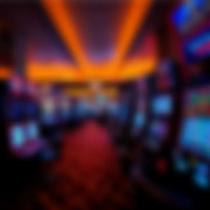 Gaming floor filled with slot machines and tables