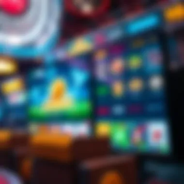 Gambling site interface showcasing various games