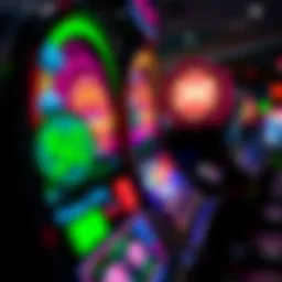 Vibrant slot machine display on PokerStars