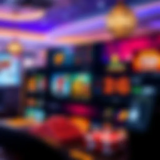 A vibrant online casino interface showcasing diverse game options