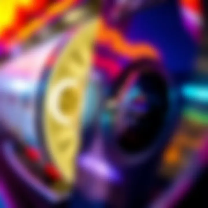 Mechanics of Slot Games A close-up of a spinning slot reel