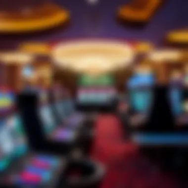 Interior view showcasing luxurious gaming tables