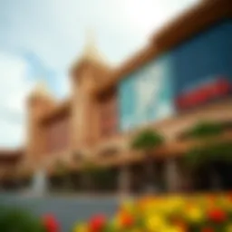Exterior view of New Mexico's largest casino showcasing its grandeur