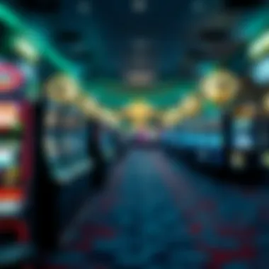 Interior shot highlighting the luxurious gaming floors and modern slot machines