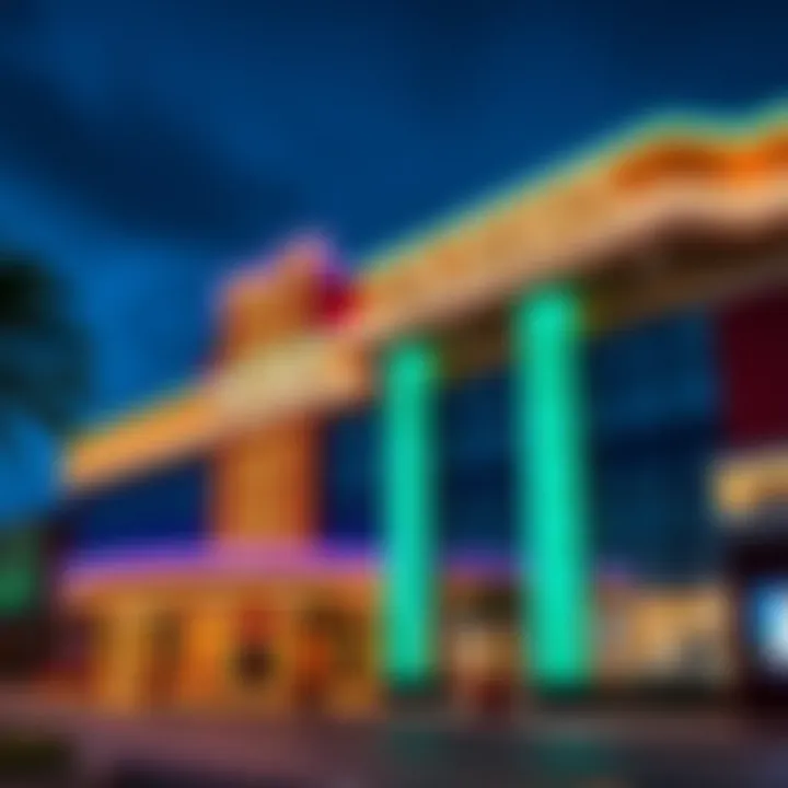 Exterior view of Casino Tampa showcasing its vibrant architecture