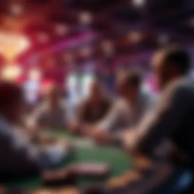 Strategic Planning for Success Strategic planning session among players discussing winning techniques for tournaments.