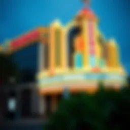 Exterior view of a popular casino near New York City