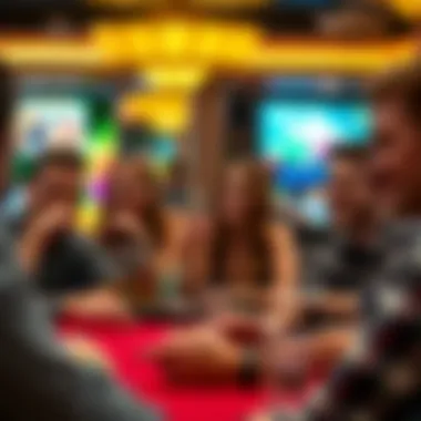 Group of friends enjoying a game night, demonstrating the social aspect of casinos