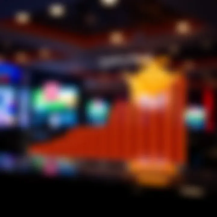 Graph depicting market trends of online betting in Illinois