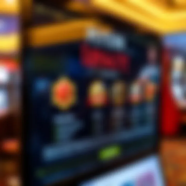 An engaging loyalty program display illustrating rewards for players