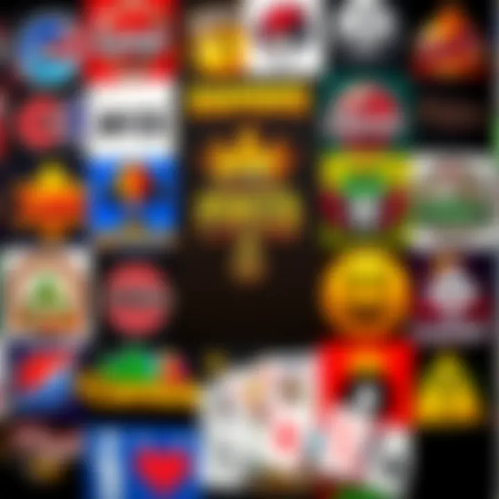 Collage of various poker game logos available for PC