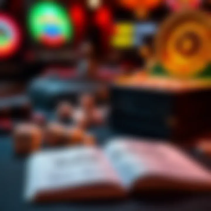 A strategy guide open on a table, surrounded by gaming items