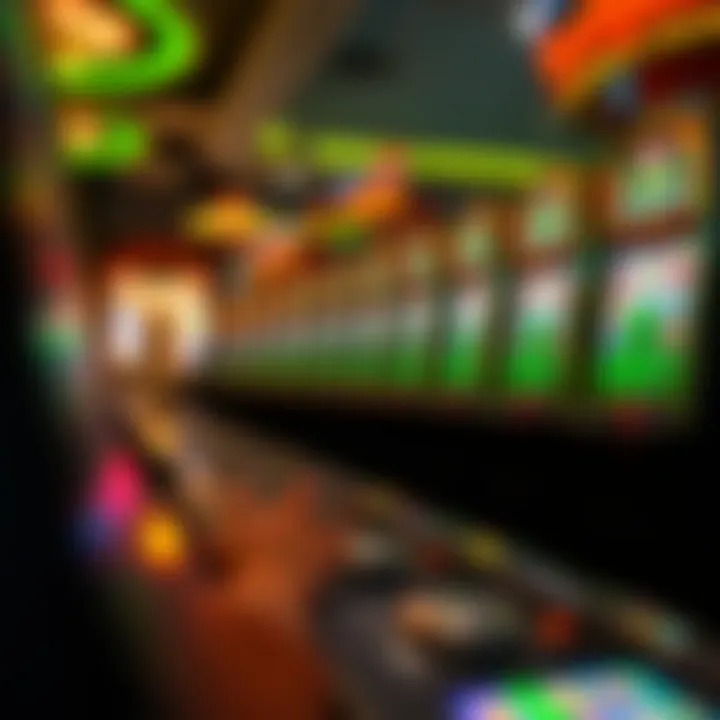 Dynamic gameplay scene featuring Green Machine slots