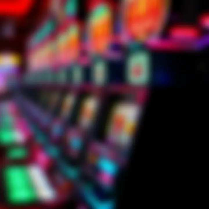 Captivating visual of slot machine payouts