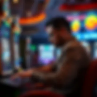 Strategic player analyzing slot strategy