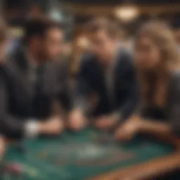 Visual representation of group dynamics in betting scenarios