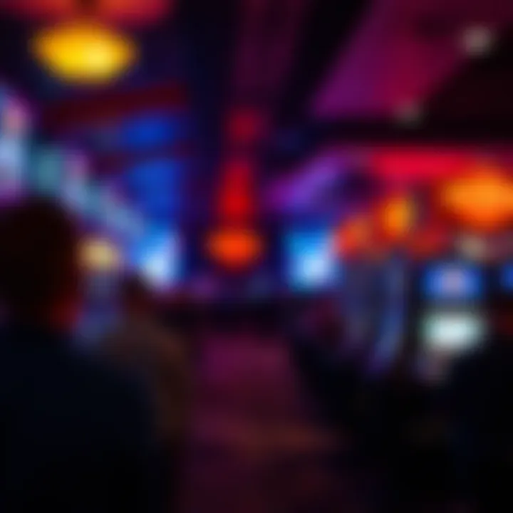 Live entertainment event happening inside the casino