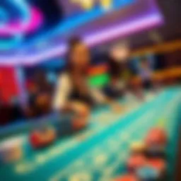Exciting gameplay at a live casino table