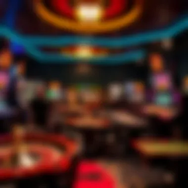 A variety of popular live casino game types displayed