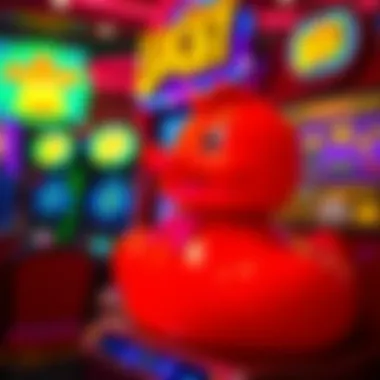 Vibrant Visuals of Lucky Ducky Colorful display of the Lucky Ducky slot machine