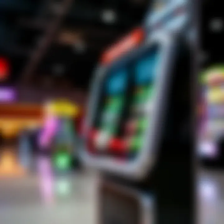 A sleek, modern scratch ticket scanner in a retail environment