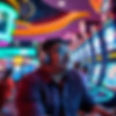 Elevated Customer Experience at MGM Grand Customer enjoying a gaming experience with advanced technology in the background