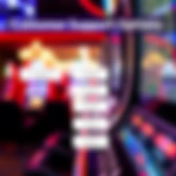 Customer Support Options Diagram illustrating customer support options available on the Michigan Lottery site