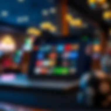 A laptop displaying popular online betting platforms