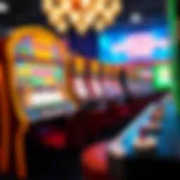 Vibrant display of virtual casino games featuring sweeps coins