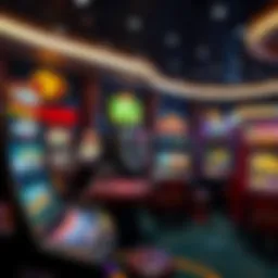 A digital representation of online gambling platforms showcasing various games