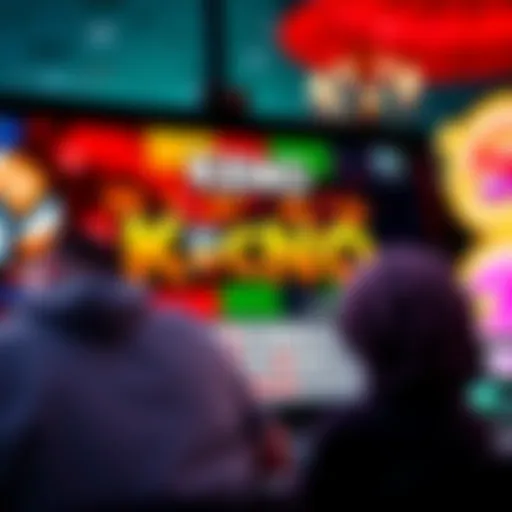 Online Keno gameplay interface showcasing a vibrant casino atmosphere