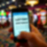 A digital lottery ticket on a smartphone screen