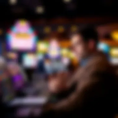 Strategies for Online Lottery Success A person strategizing on a laptop while playing an online lottery game